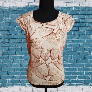 DKNY Floral Sleeveless Top Medium